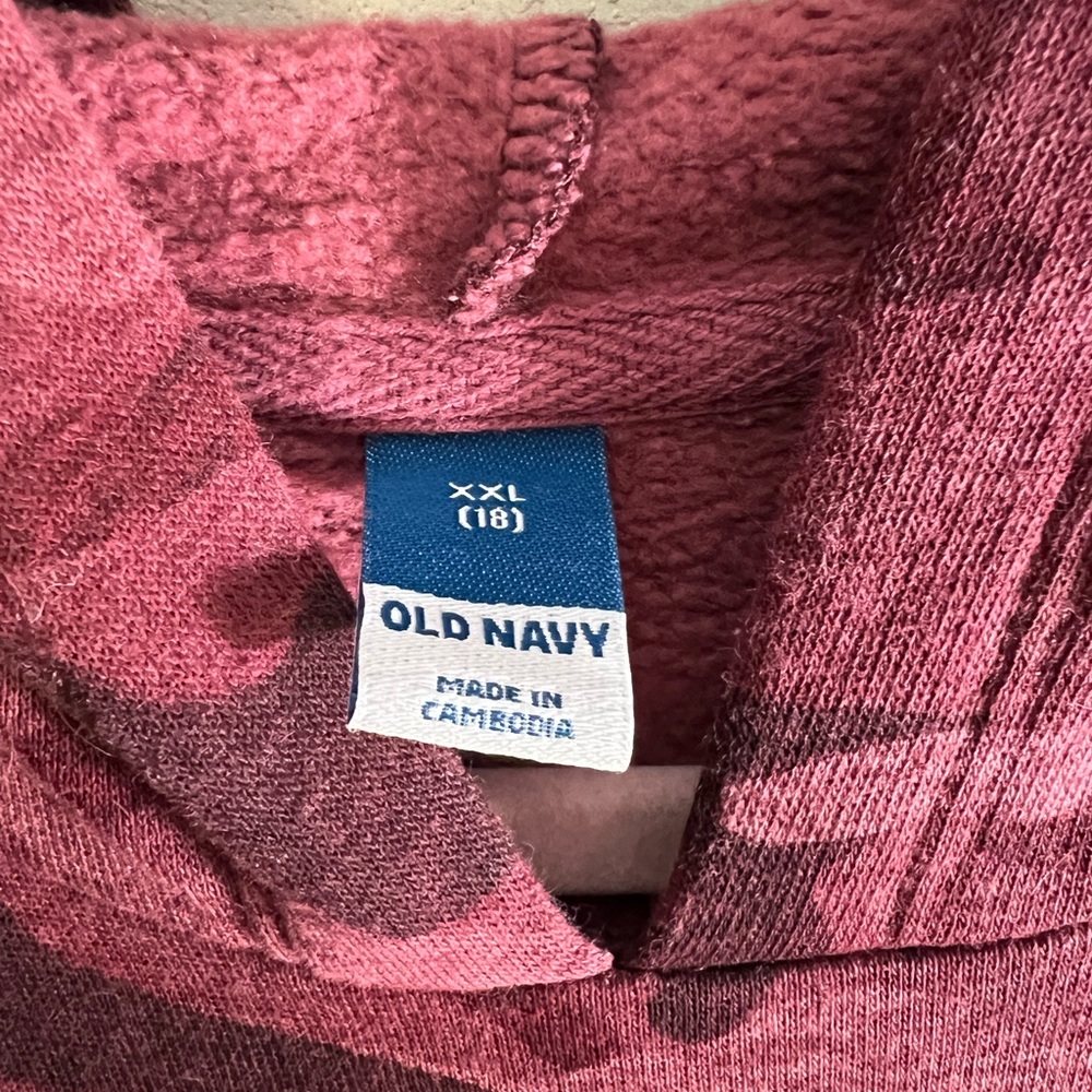 Old navy kids raw hem sweatshirt